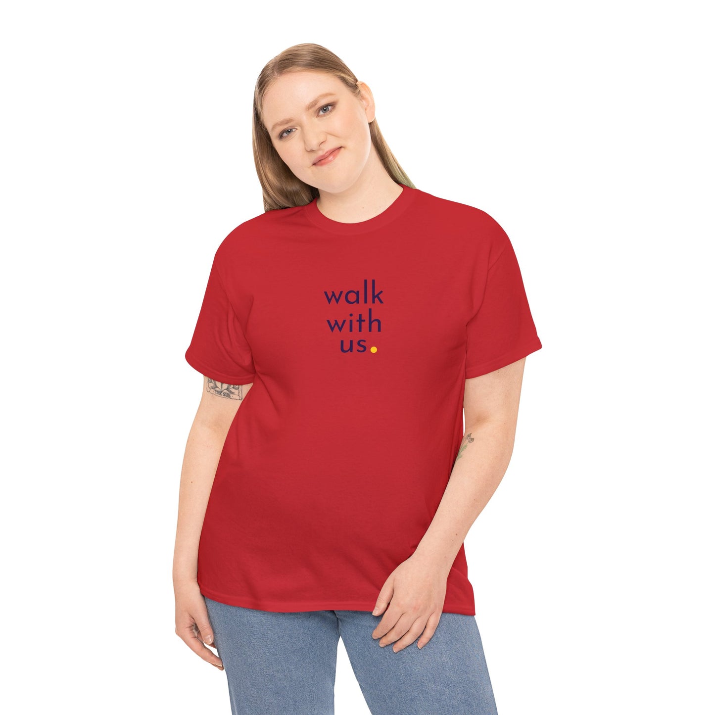 Walk with us. Tee